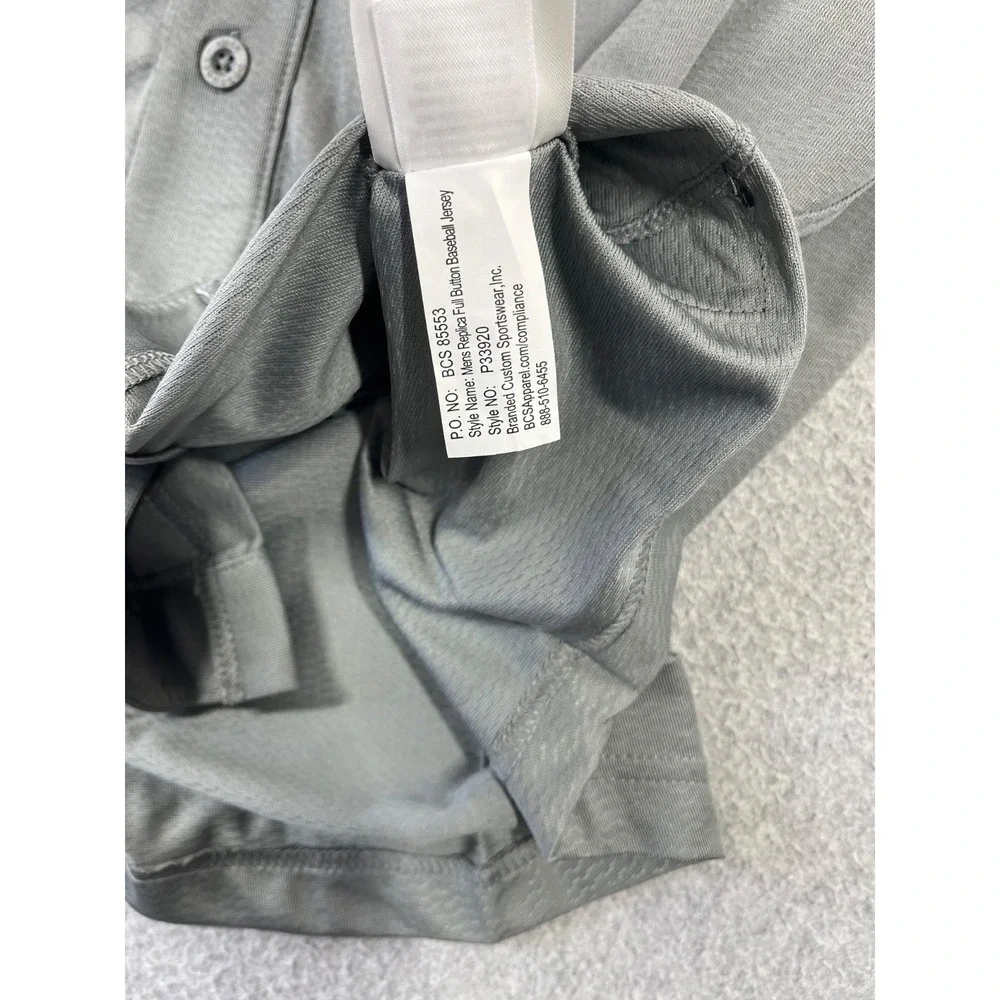 Vanderbelt University Baseball Jersey Mens 2XL Gray Nike Dri Fit Vandy Commodore